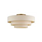 Livex Lighting 58877-48 Bellingham 5-Lights 40W Antique Gold Leaf Semi Flush Mount