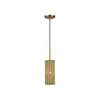 Livex Lighting 60040-48 Weavington 1-Light 40W Antique Gold Leaf Pendant