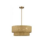 Livex Lighting 60044-48 Weavington 4-Lights 40W Antique Gold Leaf Pendant