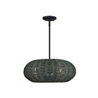 Livex Lighting 60154-04 Deluna 3-Lights 40W Black Pendant