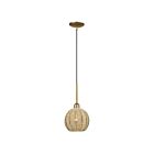 Livex Lighting 60201-48 Summervine 1-Light 40W Antique Gold Leaf Pendant
