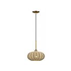 Livex Lighting 60203-48 Summervine 1-Light 40W Antique Gold Leaf Pendant