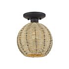 Livex Lighting 60206-07 Summervine 1-Light 40W Bronze Semi Flush Mount