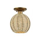 Livex Lighting 60206-48 Summervine 1-Light 40W Antique Gold Leaf Semi Flush Mount