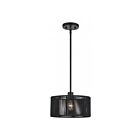 Livex Lighting 60243-04 Acordia 1-Light 40W Black Pendant