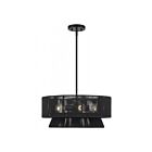 Livex Lighting 60254-04 Florell 4-Lights 40W Black Pendant