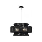 Livex Lighting 60255-04 Florell 5-Lights 40W Black Pendant