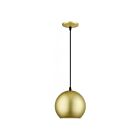 Livex Lighting 60278-33 Kuppola 12W Soft Gold and Black Accents Pendant