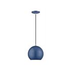 Livex Lighting 60278-84 Kuppola 12W Ocean Blue and Brushed Nickel Accents Pendant
