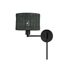 Livex Lighting 60439-04 Weavington 1-Light 40W Black Wall Lamp