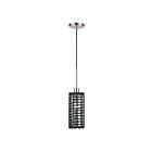Livex Lighting 60451-91 Twinewell 1-Light 40W Brushed Nickel Pendant
