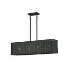 Livex Lighting 60553-04 Weavington 4-Lights 40W Black Chandelier