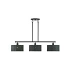 Livex Lighting 60554-04 Weavington 3-Lights 40W Black Chandelier