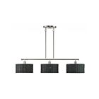 Livex Lighting 60554-91 Weavington 3-Lights 40W Brushed Nickel Chandelier