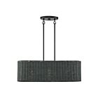 Livex Lighting 60555-04 Weavington 3-Lights 40W Black Chandelier