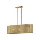 Livex Lighting 60582-48 Weavington 3-Lights 40W Antique Gold Leaf Chandelier