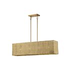 Livex Lighting 60583-48 Weavington 4-Lights 40W Antique Gold Leaf Chandelier