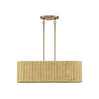 Livex Lighting 60586-48 Weavington 3-Lights 40W Antique Gold Leaf Chandelier