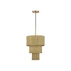 Livex Lighting 60595-48 Weavington 2-Lights 40W Antique Gold Leaf Pendant