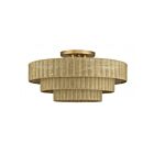 Livex Lighting 60599-48 Weavington 5-Lights 40W Antique Gold Leaf Semi Flush Mount