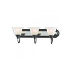 Livex Lighting 1003-75 Belmont 3-Lights 300W Bronze & Chrome Bath Vanity Light