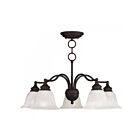 Livex Lighting 1346-07 Essex 5-Lights 500W Bronze Convertible Semi Flush Mount or Chandelier
