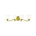 Livex Lighting 13674-02 Somerville 4-Lights 400W Polished Brass Bath Vanity Light
