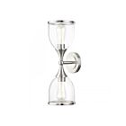 Livex Lighting 14132-91 2-Lights 120W Brushed Nickel Bath Vanity Light