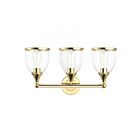 Livex Lighting 14133-02 3-Lights 180W Polished Brass Bath Vanity Light