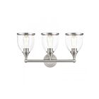 Livex Lighting 14133-91 3-Lights 180W Brushed Nickel Bath Vanity Light
