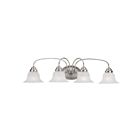 Livex Lighting 1534-91 Edgemont 4-Lights 400W Brushed Nickel Bath Vanity Light