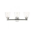 Livex Lighting 16783-05 Catania 3-Lights 180W Polished Chrome Bath Vanity Light