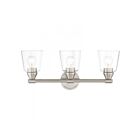Livex Lighting 16783-91 Catania 3-Lights 180W Brushed Nickel Bath Vanity Light
