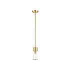 Livex Lighting 17140-12 Quincy 1-Light 60W Satin Brass Pendant