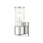 Livex Lighting Quincy 17141-05 60W 1-Light Polished Chrome Wall Sconce