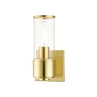 Livex Lighting Quincy 17141-12 60W 1-Light Satin Brass Wall Sconce