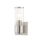 Livex Lighting Quincy 17141-91 60W 1-Light Brushed Nickel Wall Sconce