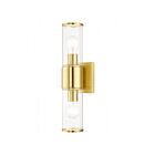 Livex Lighting 17142-12 Quincy 2-Lights 120W Satin Brass Bath Vanity Light