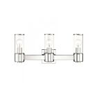 Livex Lighting 17143-05 Quincy 3-Lights 180W Polished Chrome Bath Vanity Light
