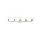Livex Lighting 17915-91 5-Lights 300W Brushed Nickel Bath Vanity Light