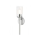 Livex Lighting Whittier 18081-05 60W 1-Light Polished Chrome Wall Sconce