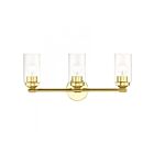 Livex Lighting 18083-02 Whittier 3-Lights 180W Polished Brass Bath Vanity Light