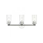 Livex Lighting 18083-05 Whittier 3-Lights 180W Polished Chrome Bath Vanity Light