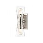 Livex Lighting 18172-91 2-Lights 120W Brushed Nickel Wall Sconce