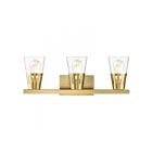 Livex Lighting 18173-08 Brynhurst 3-Lights 180W Natural Brass Bath Vanity Light