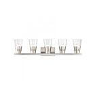 Livex Lighting 18175-91 Brynhurst 5-Lights 300W Brushed Nickel Bath Vanity Light