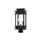 Livex Lighting 2015-04 2-Lights 120W Black Outdoor Post Top Lantern