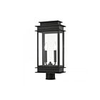 Livex Lighting 2017-04 2-Lights 120W Black Outdoor Post Top Lantern