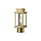 Livex Lighting 20201-01 1-Light 60W Antique Brass Outdoor Post Top Lantern