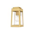 Livex Lighting 20851-12 1-Light 100W Satin Brass Outdoor Wall Lantern